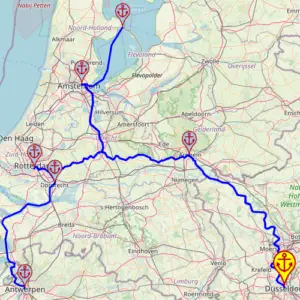 Sea breeze and harbor charm, 7 nights – Viva One 24 JUN – 01 JUL – mapa rejsu