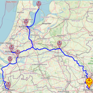 Magic of the IJsselmeer, 7 nights – Viva One 26 JUN – 03 JUL – mapa rejsu